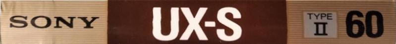 Compact Cassette Sony UX-S 60 Type II Chrome 1988 Europe