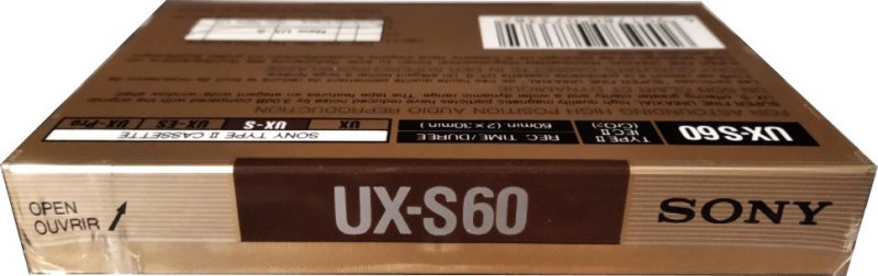 Compact Cassette Sony UX-S 60 Type II Chrome 1988 Europe