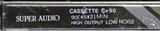 Compact Cassette Super Audio 90 Type I Normal Unknown Country