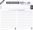 Compact Cassette Pioneer M1 46 Type IV Metal 1981 Japan