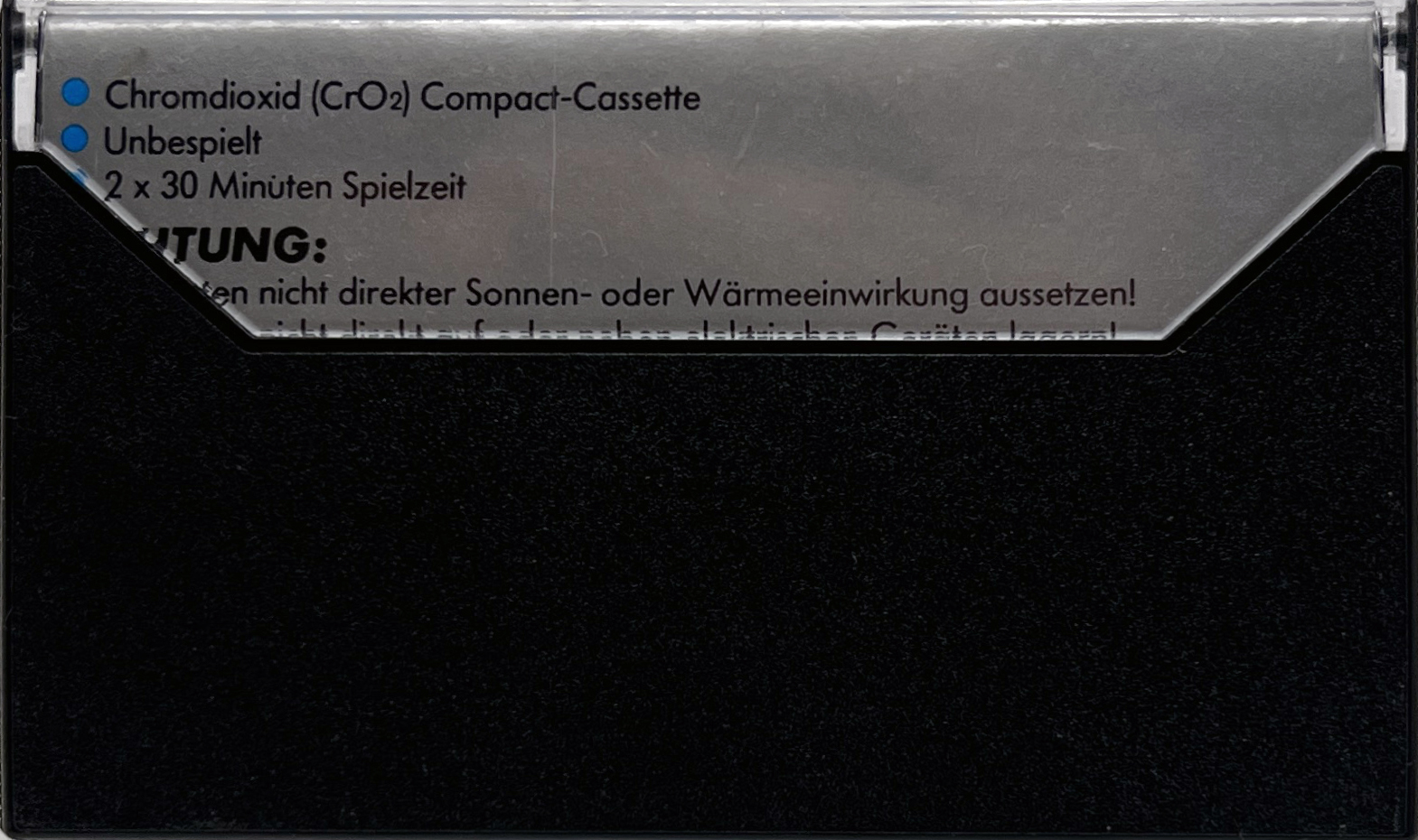 Compact Cassette Sound 2000 Sound Tape 3 60 "Chrome Super" Type II Chrome 1978 Germany