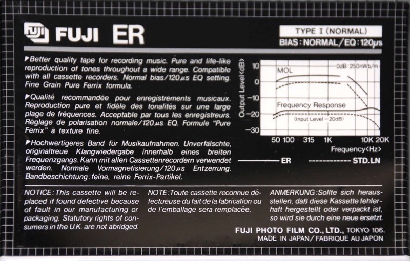 Compact Cassette: FUJI Fuji - ER 60