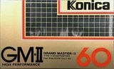 Compact Cassette Konica GM-II 60 "Grand Master II" Type II Chrome 1984 USA