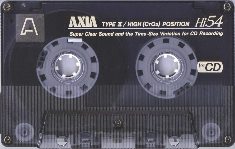 Compact Cassette AXIA Hi 54 Type II Chrome 1990 Japan