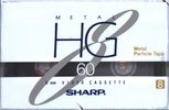 Video8, Hi8, Digital8 Sharp Metal HG 60 "P6-60" Type IV Metal Japan