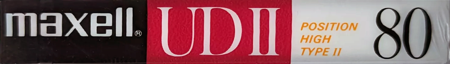 Compact Cassette Maxell UDII / UD2 80 Type II Chrome 1989 Japan
