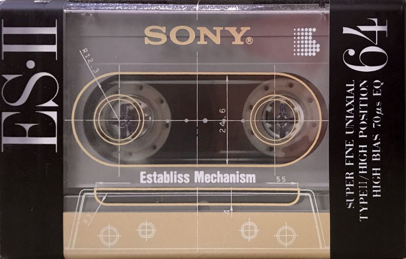 Compact Cassette Sony ES-II 64 "C-64ES2" Type II Chrome 1991 Japan