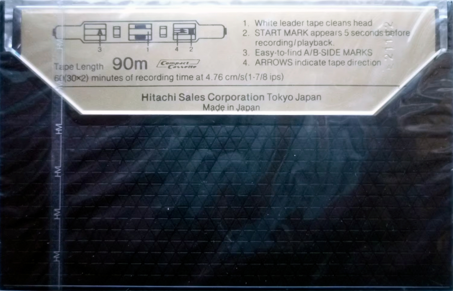 Compact Cassette Hitachi SX 60 Type II Chrome 1981 Europe