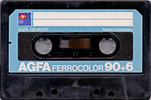 Compact Cassette AGFA Ferrocolor 90+6 Type I Normal 1979 Europe