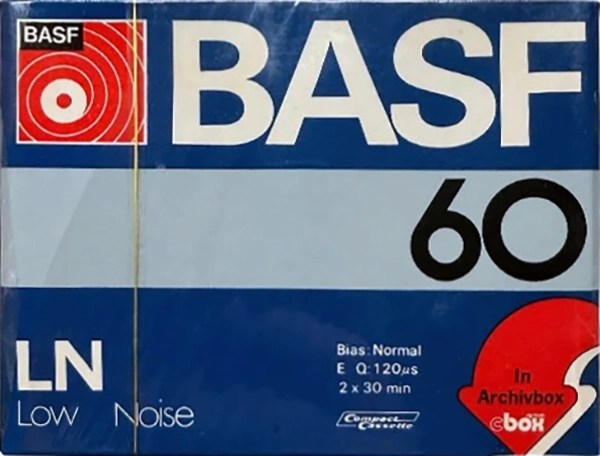 Compact Cassette BASF LN 60 Type I Normal 1979 Japan