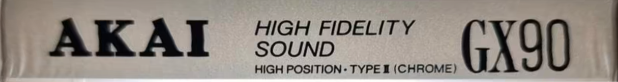 Compact Cassette Akai GX 90 Type II Chrome 1991 Europe