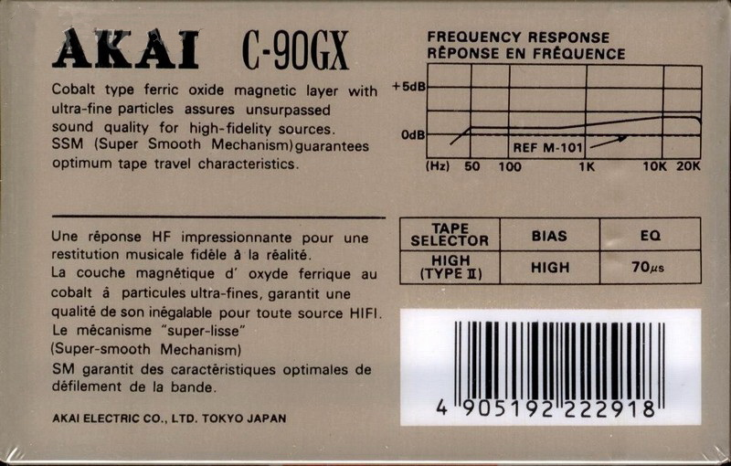 Compact Cassette: Mitsubishi Akai - GX 90