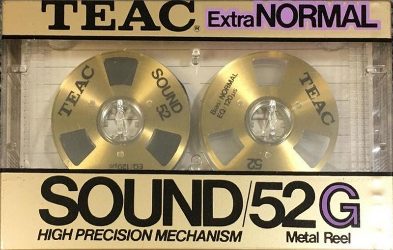 Compact Cassette Teac SOUND 46X 52 "SOUND 52G" Type I Normal 1984 Japan