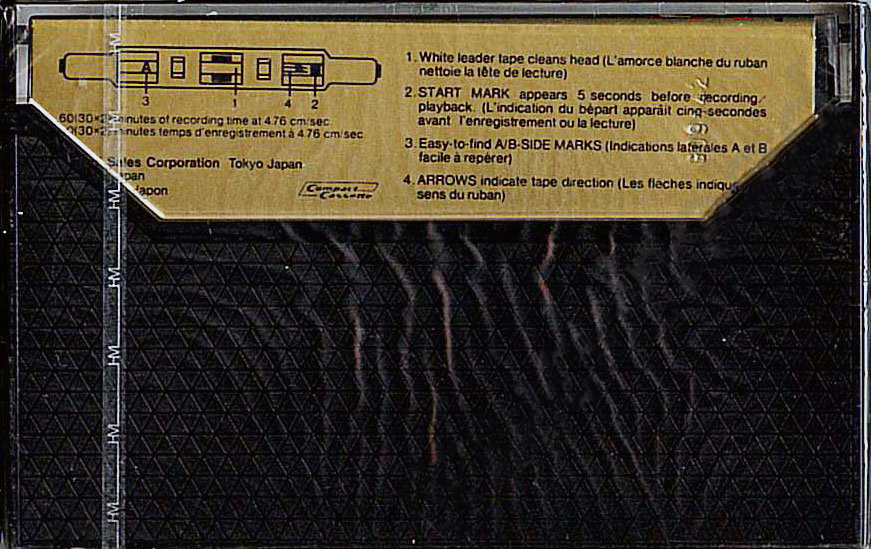 Compact Cassette Hitachi SX 60 Type II Chrome 1981 North America