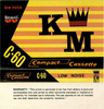 Compact Cassette Winswood KM 60 Type I Normal 1979 UK
