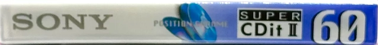 Compact Cassette Sony CDit II 60 "Super C-60SCD2" Type II Chrome 1997 Europe