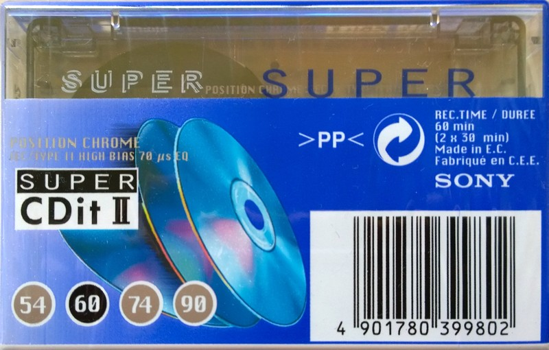 Compact Cassette: Sony  - Super CDit II 60