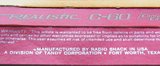 Compact Cassette Realistic 60 Type I Normal 1973 USA
