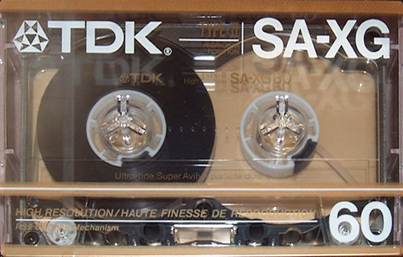 Compact Cassette TDK SA-XG 60 Type II Chrome 1986 North America