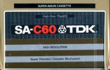 Compact Cassette TDK SA 60 Type II Chrome 1979 Australia, Europe