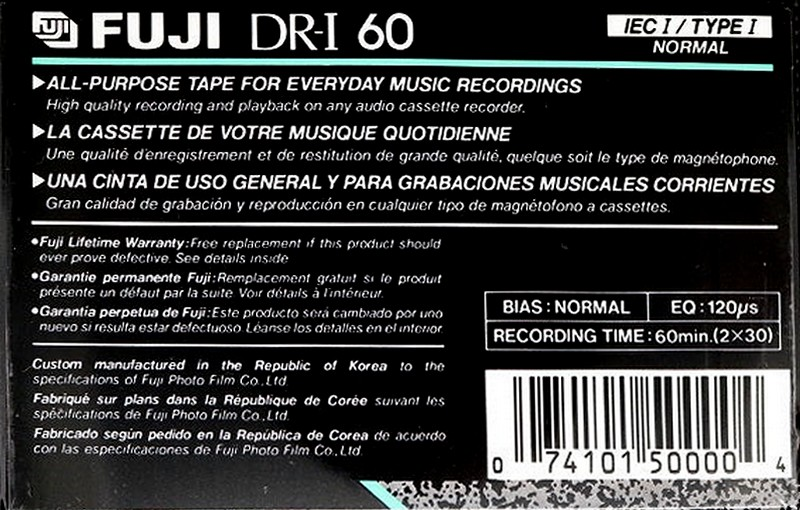 Compact Cassette: FUJI Fuji - DR-I 60