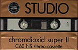 Compact Cassette Studio Technik 60 Type II Chrome Europe