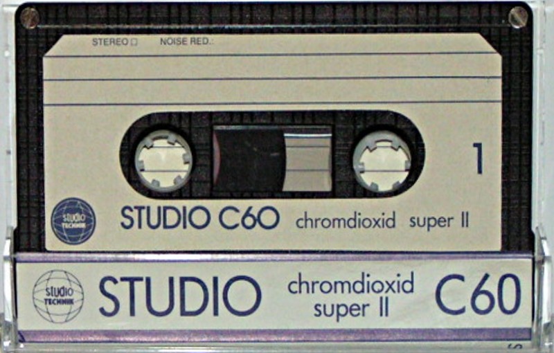 Compact Cassette Studio Technik 60 Type II Chrome Europe