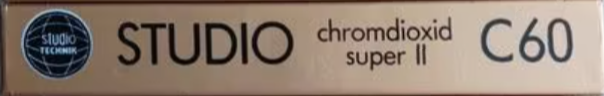 Compact Cassette Studio Technik 60 Type II Chrome Europe