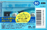 Compact Cassette AXIA Hello Kitty 60 "HK2A BL 60" Type II Chrome 1999 Japan