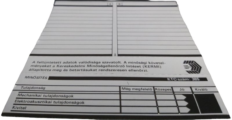 Compact Cassette iDEAL 60 "white" Type I Normal Hungary