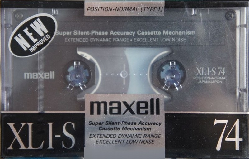 Compact Cassette Maxell XLI-S 74 Type I Normal 1988 Japan