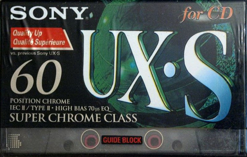 Compact Cassette Sony UX-S 60 Type II Chrome 1996 Europe