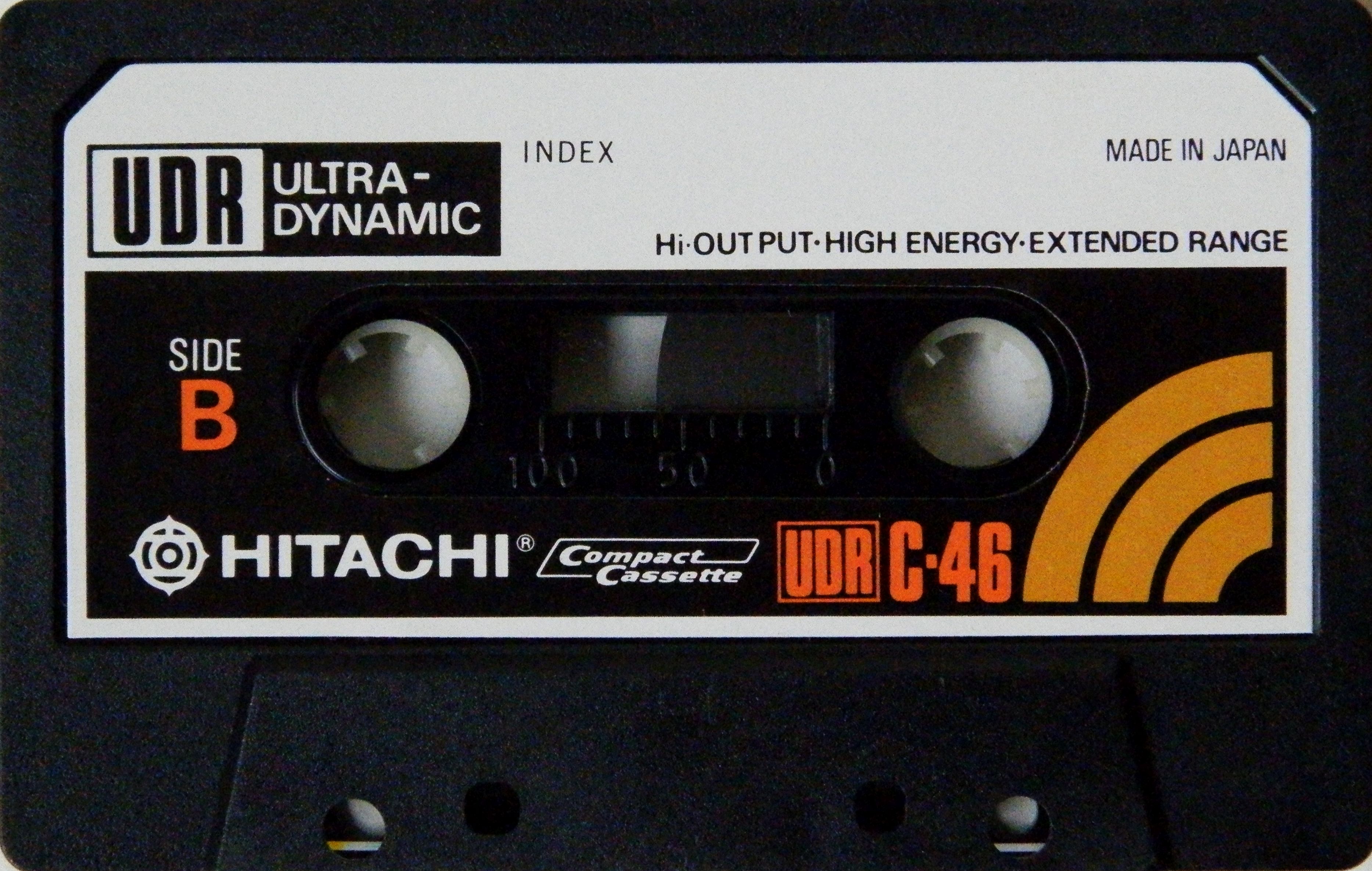 Compact Cassette Hitachi UDR 46 Type I Normal 1975 Japan