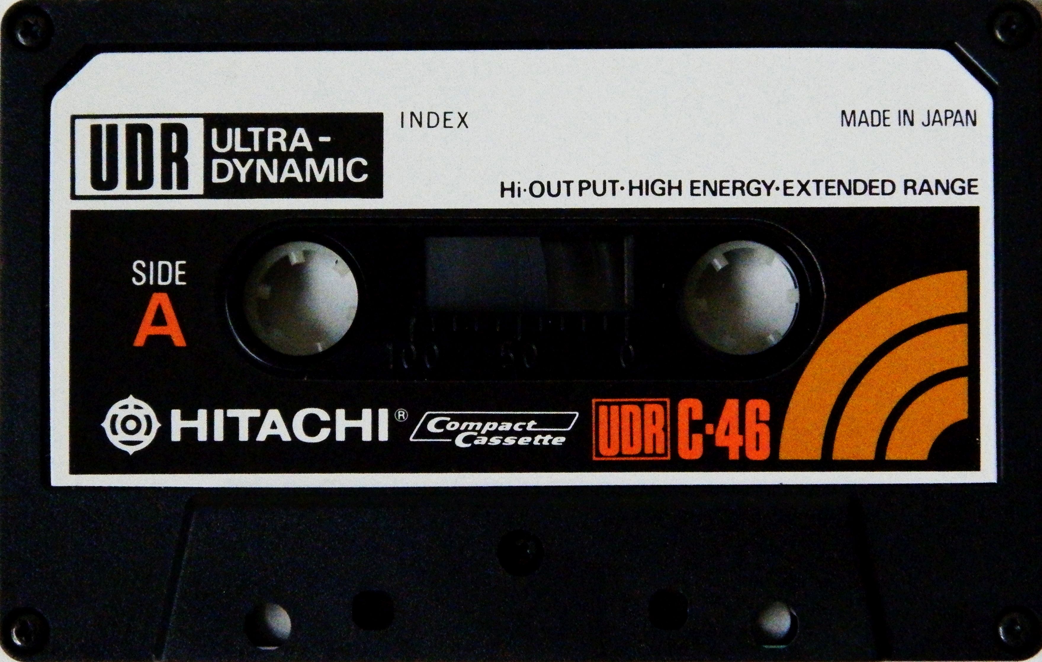 Compact Cassette Hitachi UDR 46 Type I Normal 1975 Japan