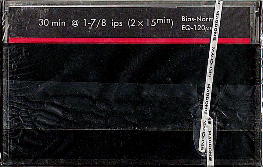 Compact Cassette Magdoms MD 30 "Merrydyna" Type I Normal 1981 Worldwide