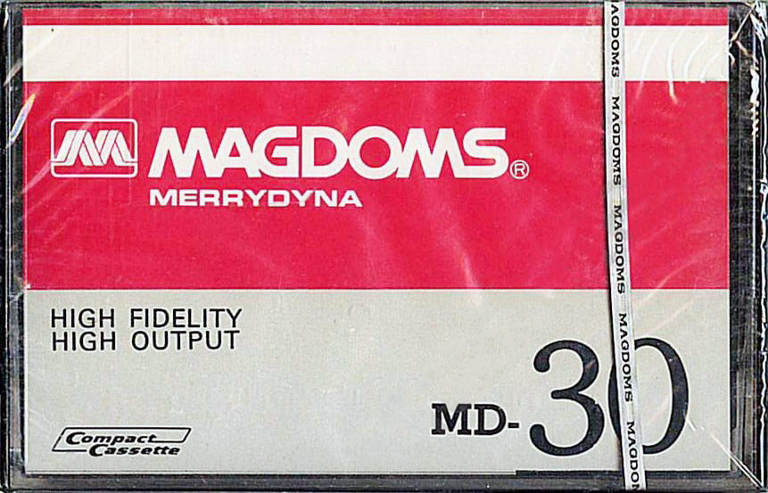Compact Cassette Magdoms MD 30 "Merrydyna" Type I Normal 1981 Worldwide