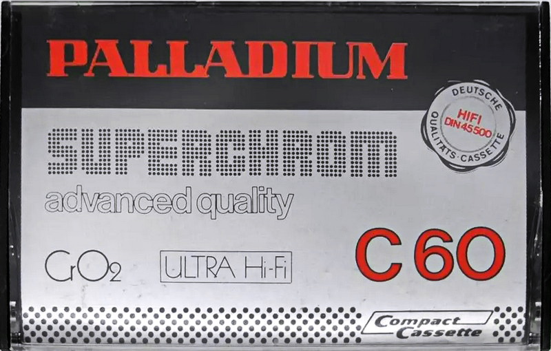 Compact Cassette Palladium Superchrom 60 Type II Chrome 1979 Europe
