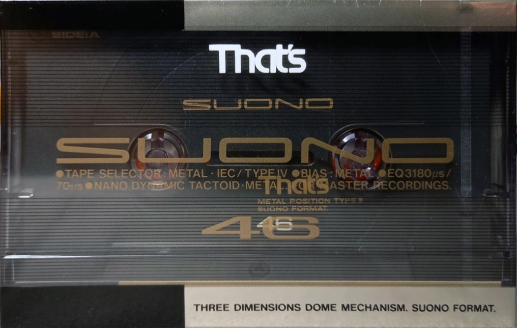 Compact Cassette Thats Suono 46 Type IV Metal 1988 Europe