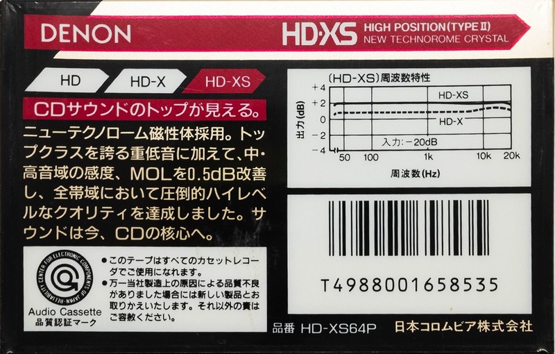 Compact Cassette: Nippon Columbia / Denon Denon - HD-XS 64