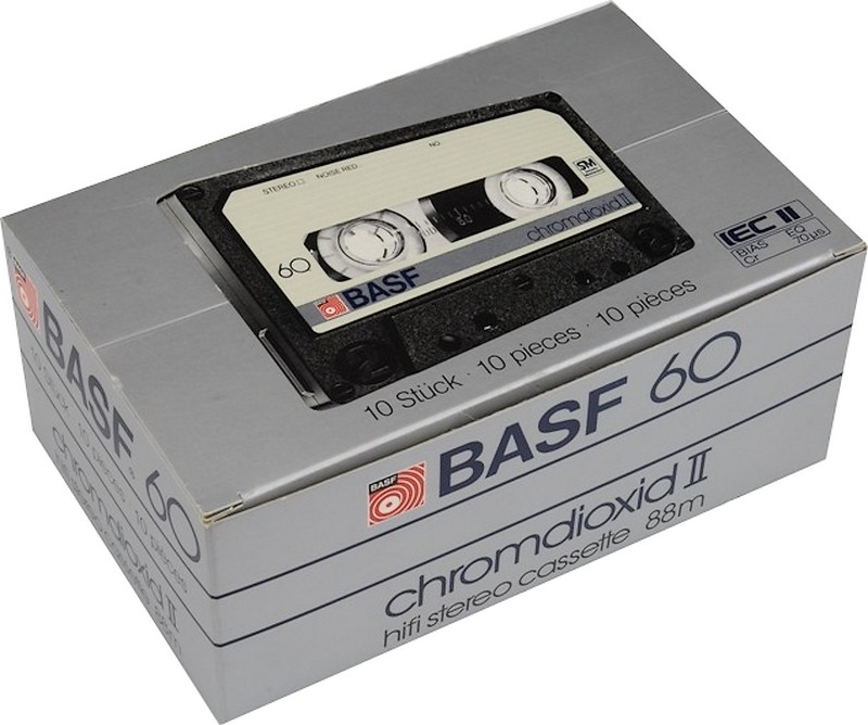 Compact Cassette BASF Chromdioxid II 60 Type II Chrome 1982 Europe