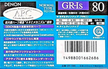 Compact Cassette Denon GR-Is 80 Type I Normal 1992 Japan