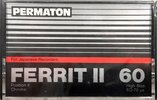Compact Cassette Permaton Ferrit II 60 Type II Chrome Germany