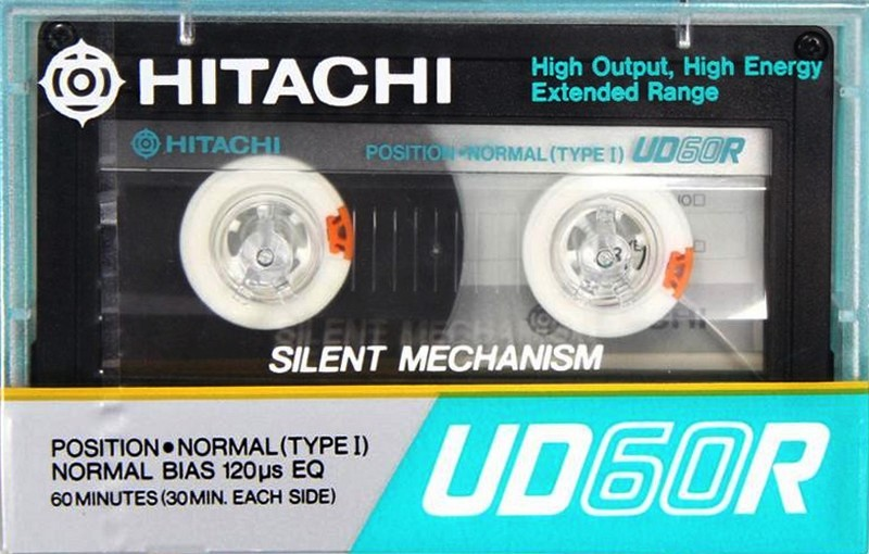 Compact Cassette Hitachi UDR 60 Type I Normal 1985 Japan