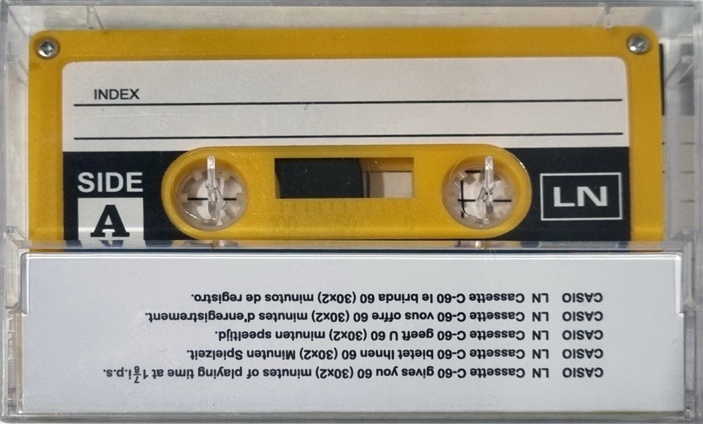 Compact Cassette Casio 60 Type I Normal Worldwide