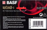 Compact Cassette BASF Record I 90 Type I Normal 1997 Europe