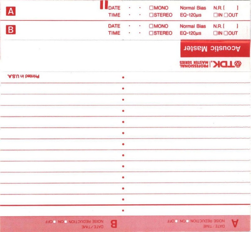 Compact Cassette: TDK  - Professional Master 90