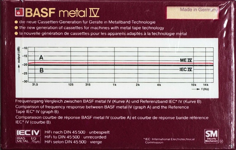 Compact Cassette: BASF  - Metal IV 120