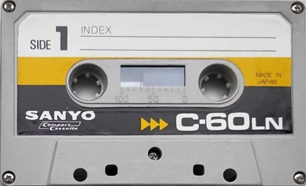 Compact Cassette Sanyo LN 60 "LN P" Type I Normal 1976 Japan