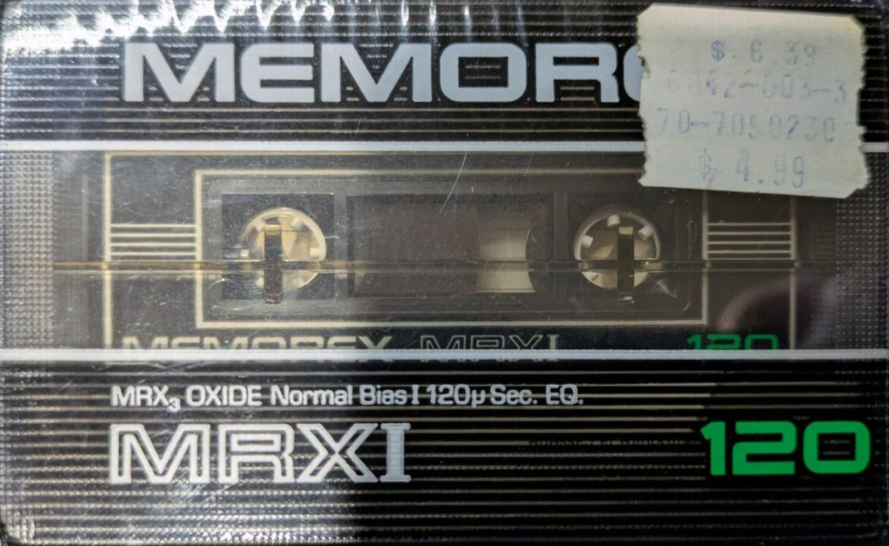 Compact Cassette Memorex MRX I 120 Type I Normal 1982 USA