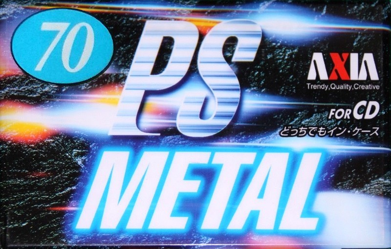 Compact Cassette AXIA PS-Metal 70 "PSMJ 70" Type IV Metal 1997 Japan